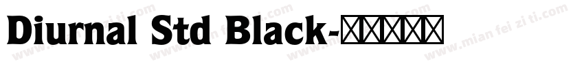 Diurnal Std Black字体转换